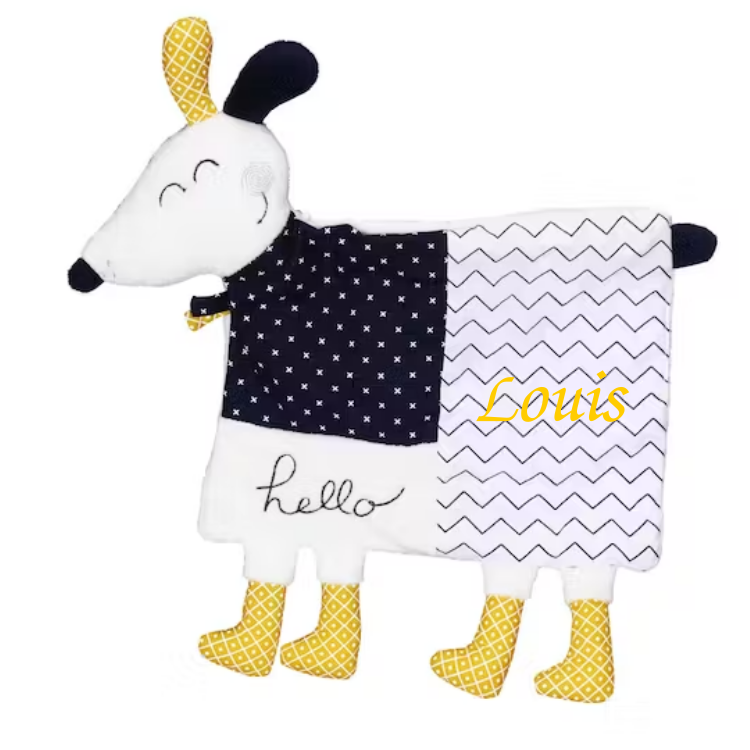  - hello - comforter dog blue white yellow 30 cm 